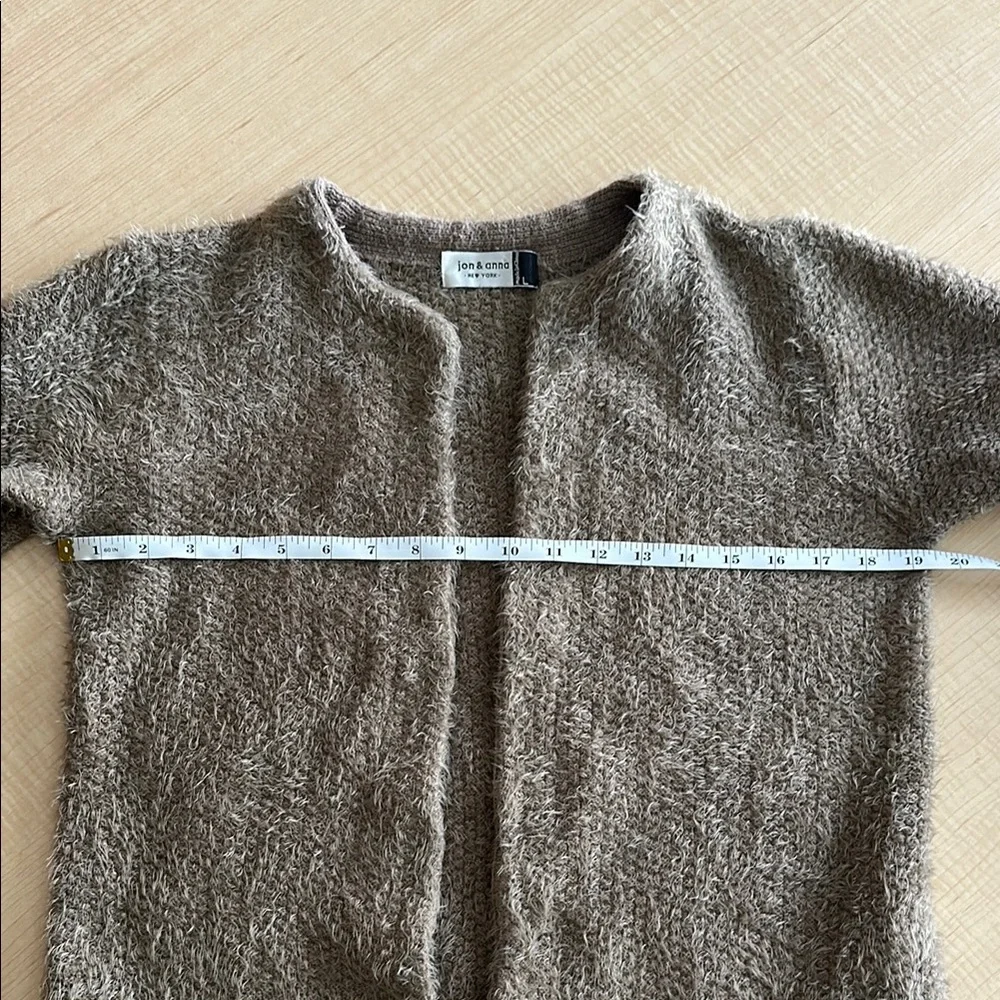 Jon & Anna Tan cozy Chunky Knit Cardigan Sweater - Picture 7 of 7